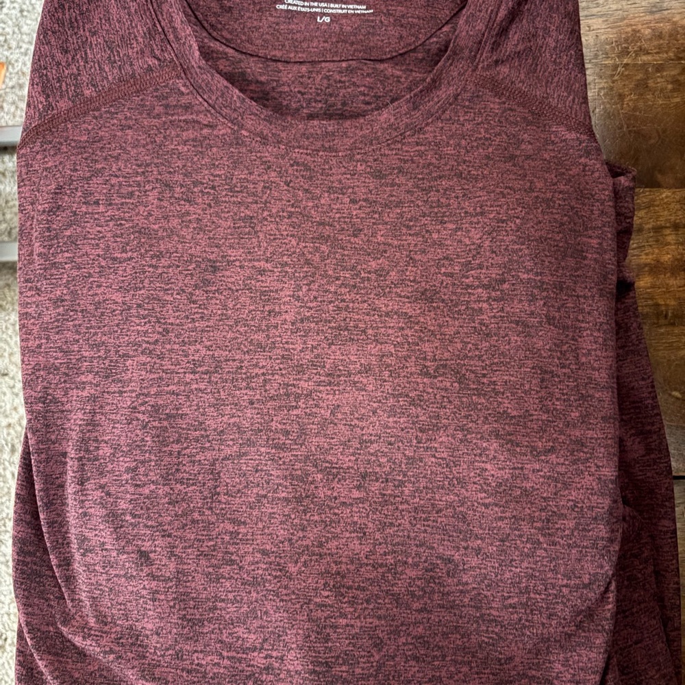 Men’s Heathered long sleeve atmosphere tshirt